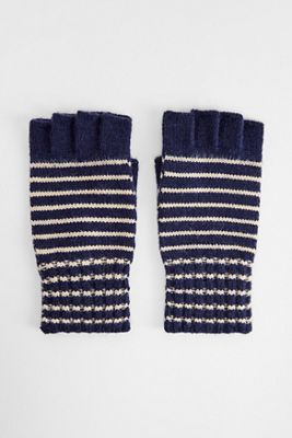 UO Navy Fingerless Gloves