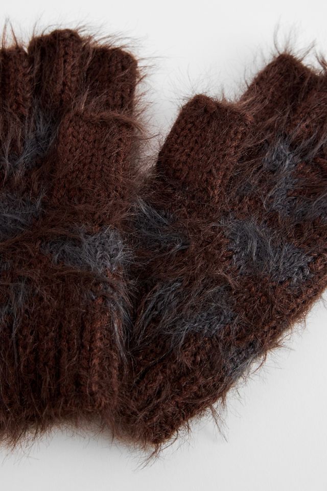 UO Leopard Fingerless Gloves #1