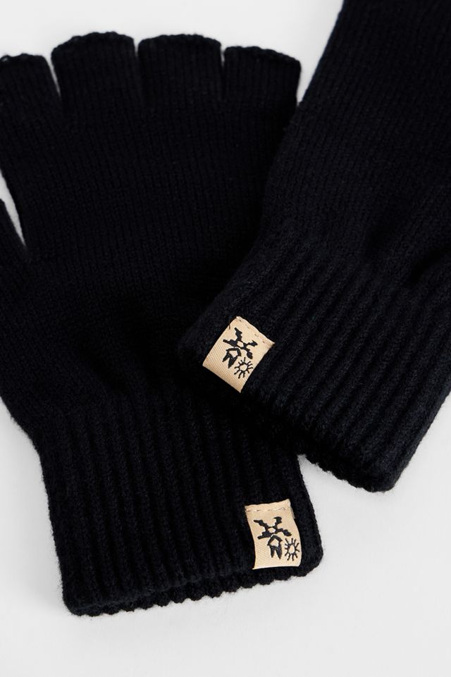 Gants sans doigts noirs Ayker #1