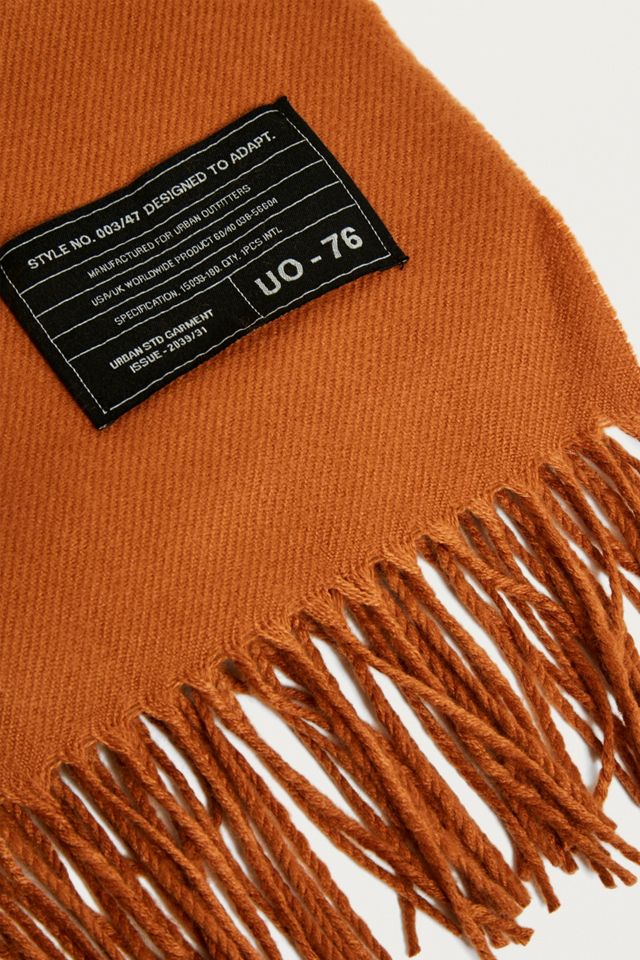 UO Oversized Rust Scarf #1
