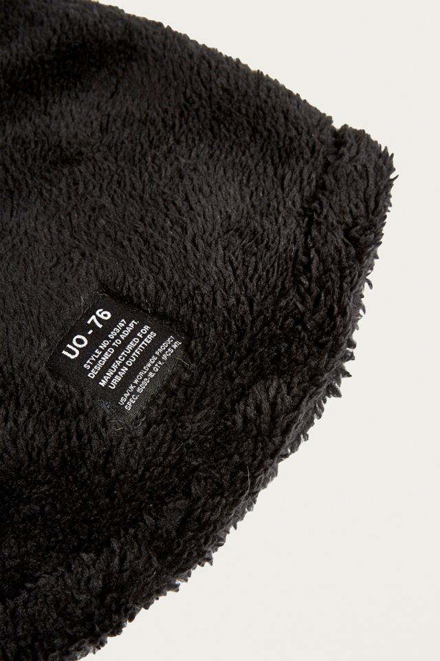 UO Teddy Fleece Black Gaiter #3