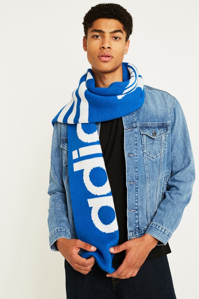adidas Blue Logo Scarf Urban Outfitters UK