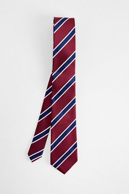 Cravate à rayures bordeaux UO