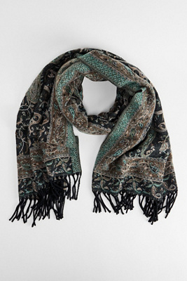 Écharpe en maille cachemire bleu UO par en taille: TAILLE UNIQUE - Urban Outfitters - Modalova