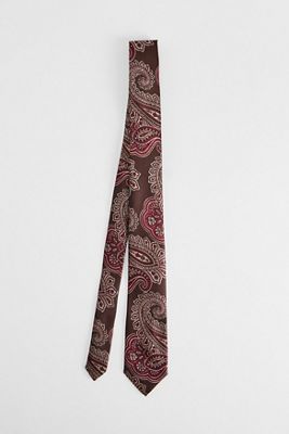 Cravate cachemire UO marron