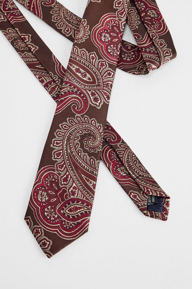 UO Brown Paisley Tie #1