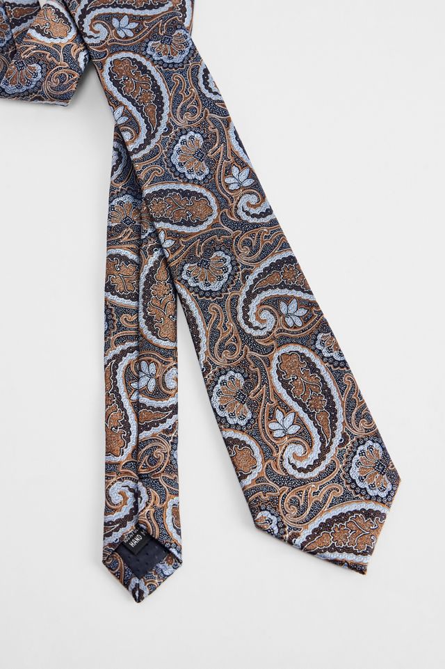 UO Blaue Paisley Krawatte #1