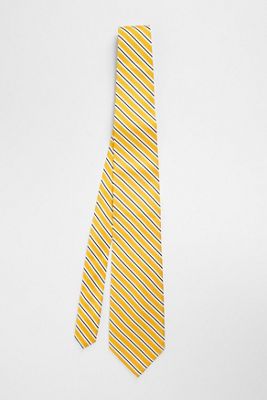 Cravate rayée jaune UO