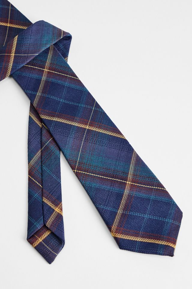 UO Blue Tartan Check Tie #1