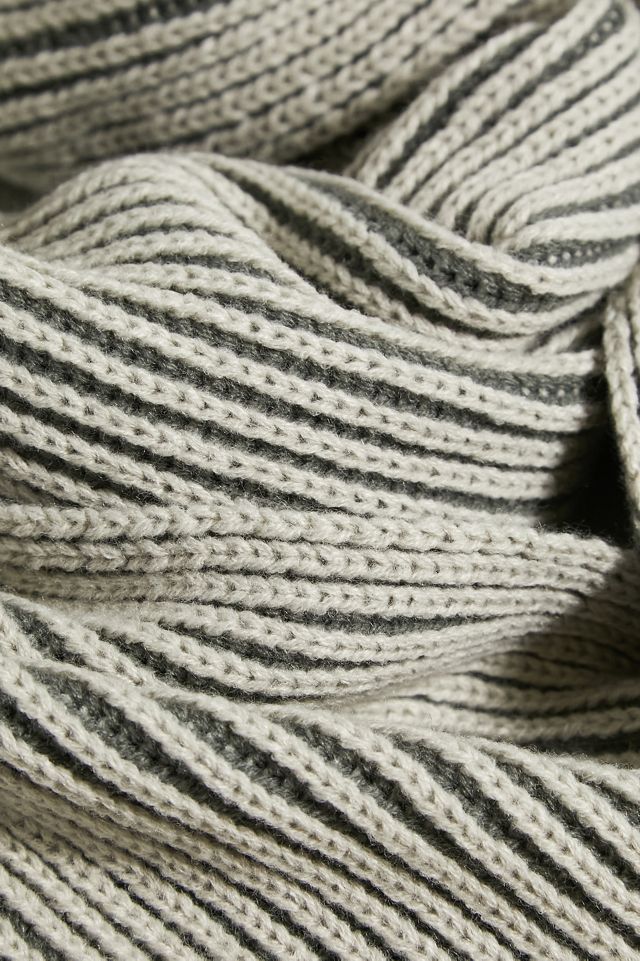 BDG Grey Ribbed Scarf | Urban Outfitters UK
