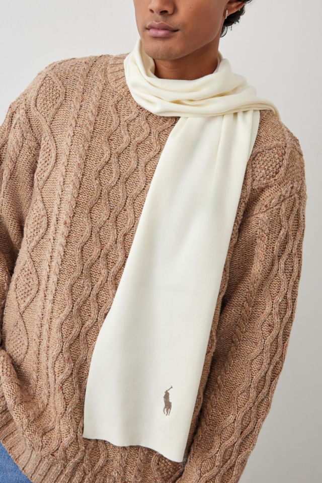 Polo Ralph Lauren Oat Wool Scarf | Urban Outfitters UK