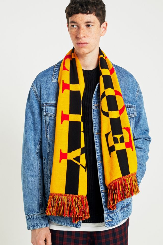 UO Equality Yellow Striped Scarf #1