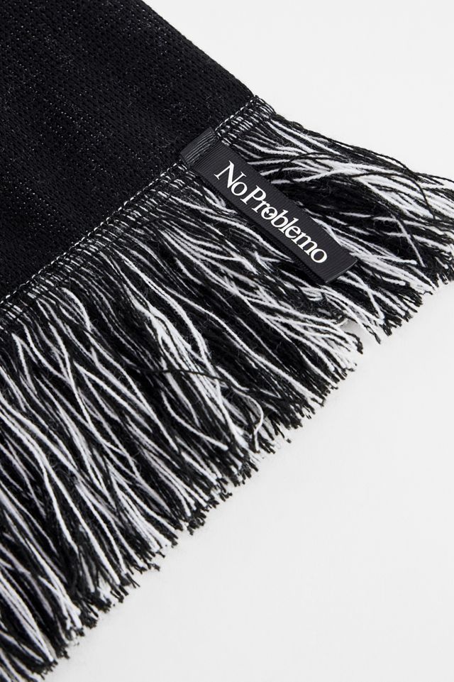 No Problemo Black & White Scarf #3