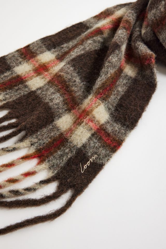 Loom Brown Check Scarf #5