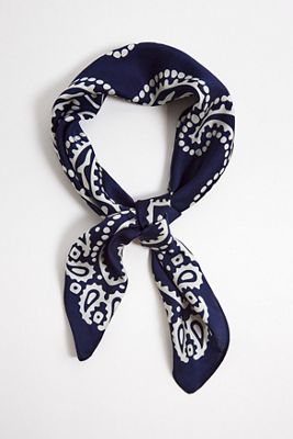 Foulard imprimé bandana bleu marine UO