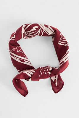 UO Red Bandana Print Scarf