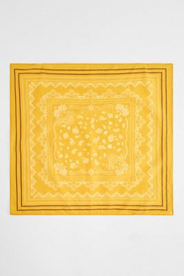 UO Yellow Bandana Cotton Headscarf
