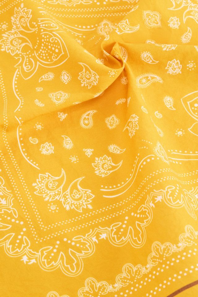 UO Yellow Bandana Cotton Headscarf #2