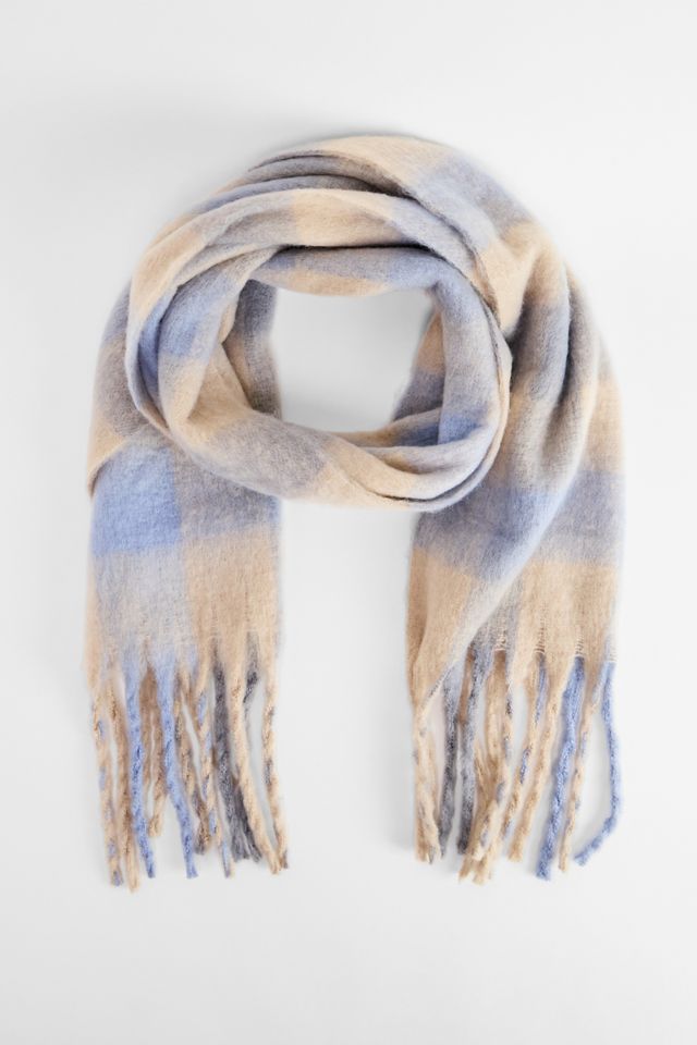 Loom Blue Check Scarf #1