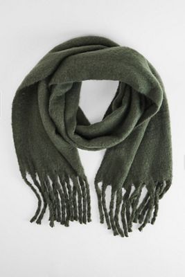Écharpe couverture verte