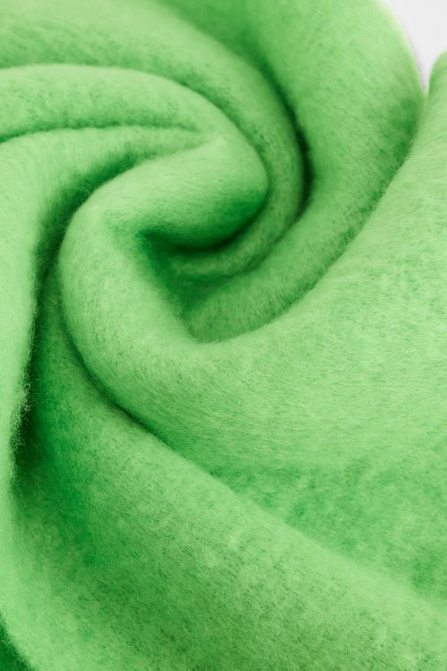 Lime Blanket Scarf #1