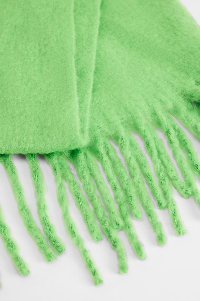Lime Blanket Scarf #2