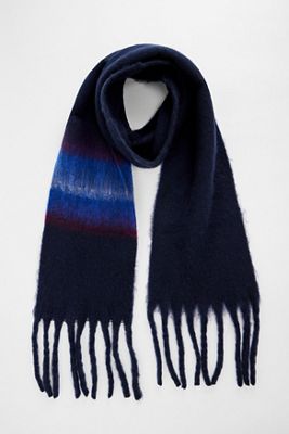 UO Navy Stripe Blanket Scarf
