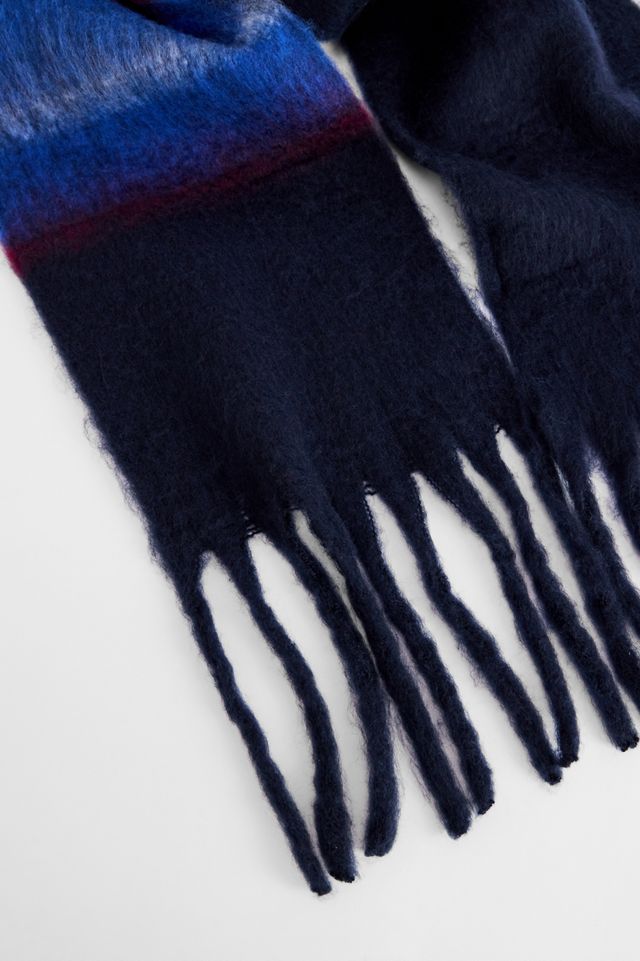 Sciarpa Coperta a Righe Blu Navy UO #2