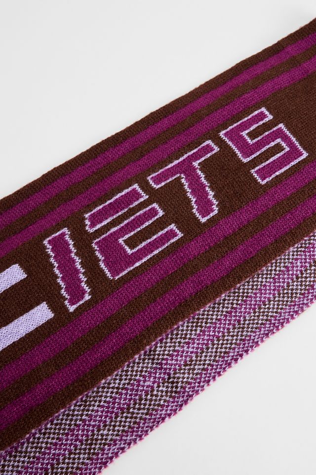 iets frans... Brown & Purple Thin Football Scarf #1