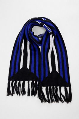 iets frans... Blue & Black Thin Football Scarf