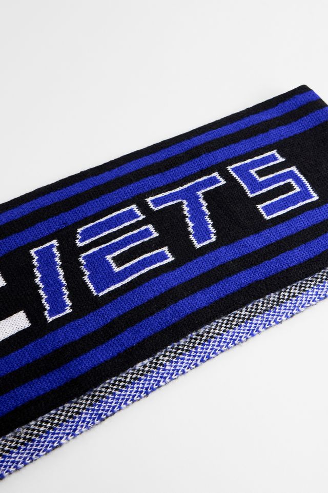 iets frans... Blue & Black Thin Football Scarf #1