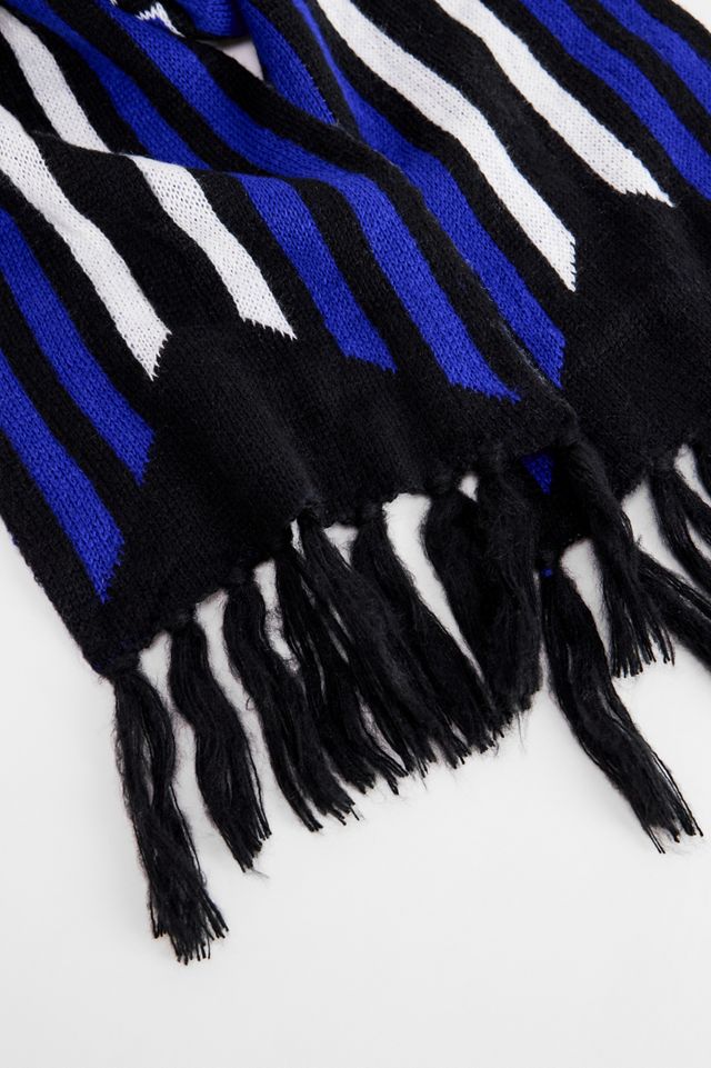 iets frans... Blue & Black Thin Football Scarf #2