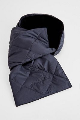 Écharpe matelassée noire Gramicci