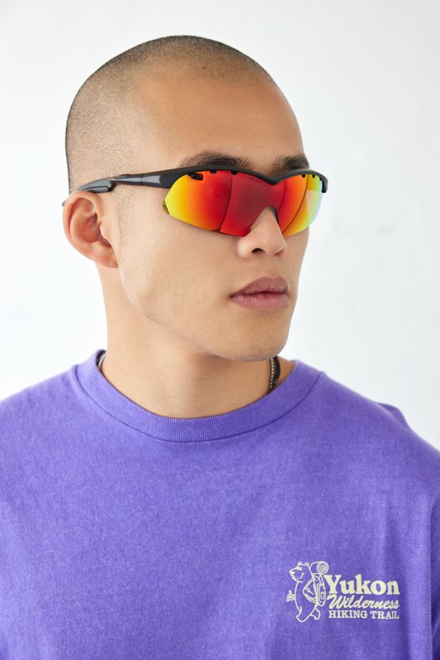 Red store cross sunglasses