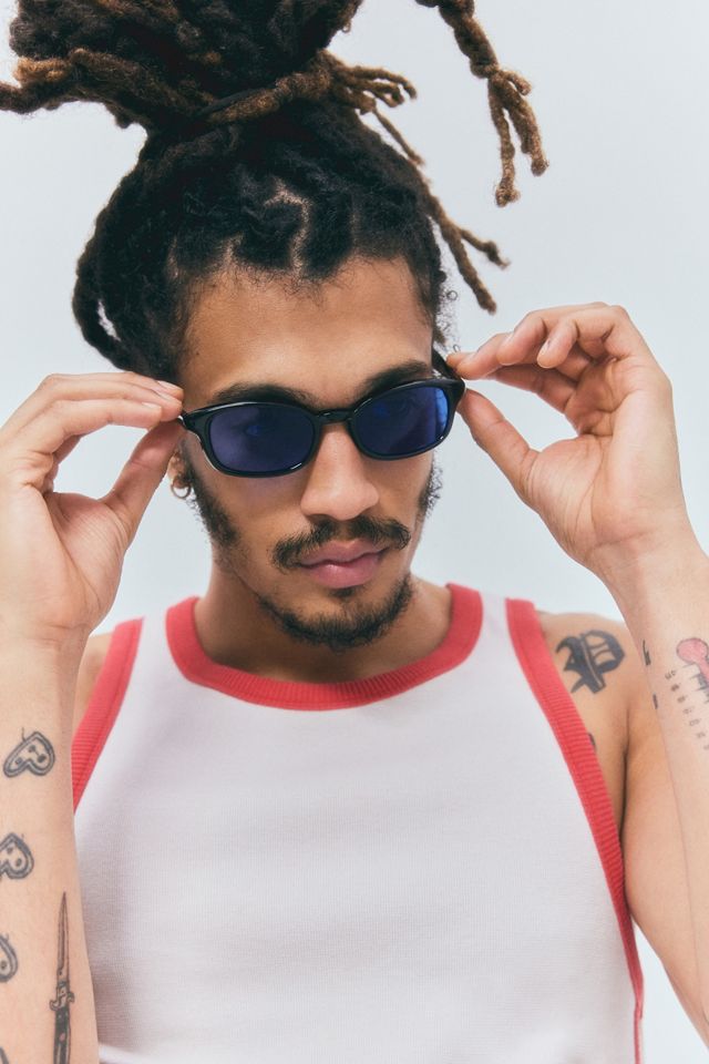 Good Times Eyewear 90s Blue Tint Sunglasses #4