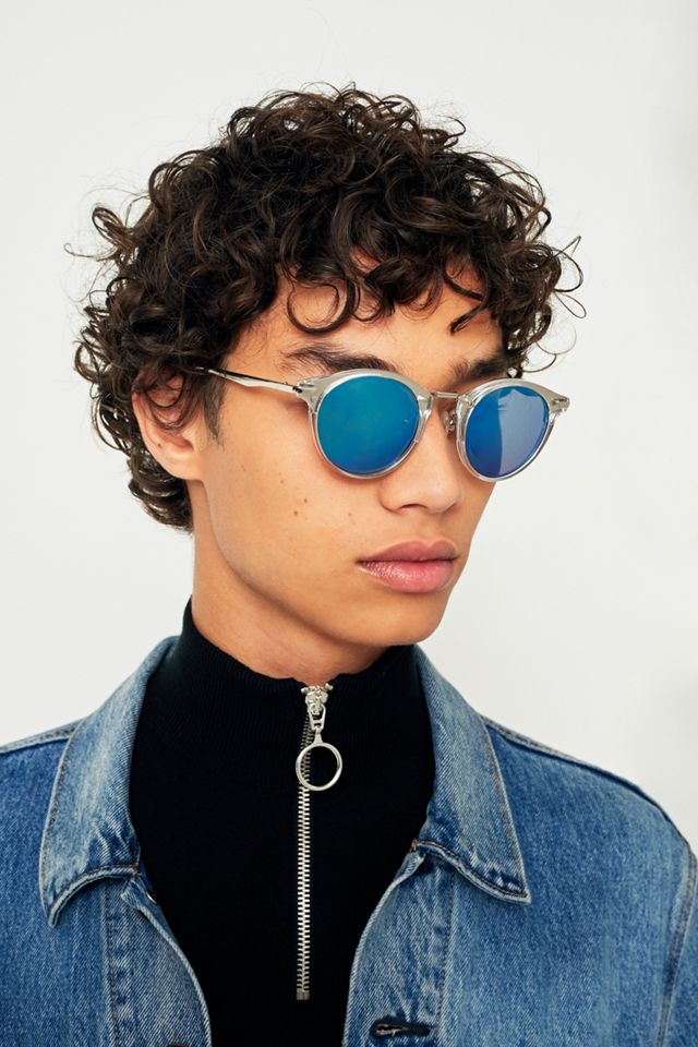 UO 'Charlie' Clear Round Sunglasses #1