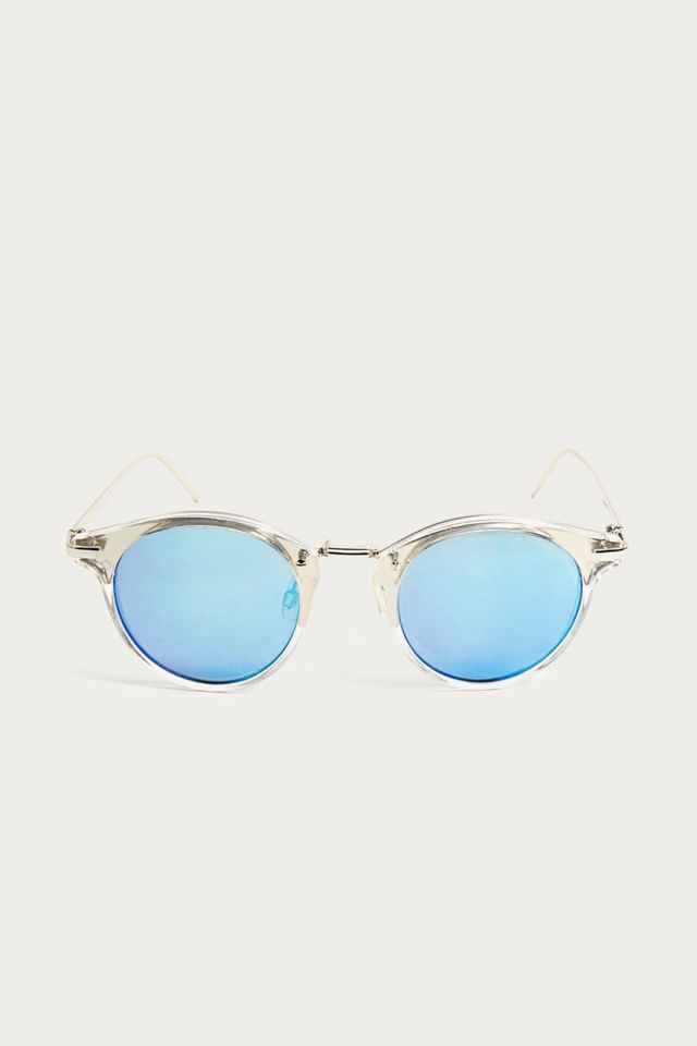 UO 'Charlie' Clear Round Sunglasses #2