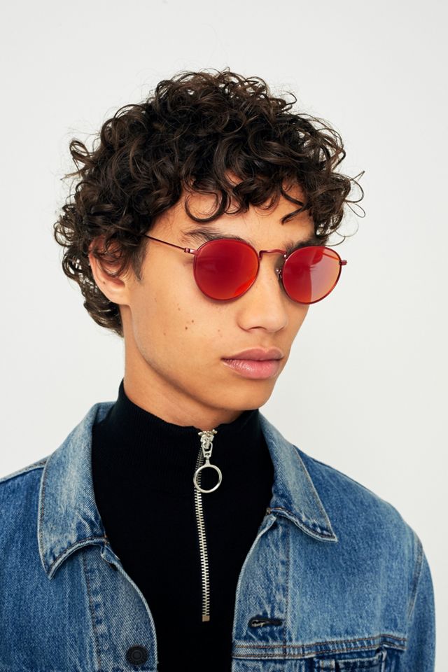 UO 'Rocco' Red Sunglasses #1