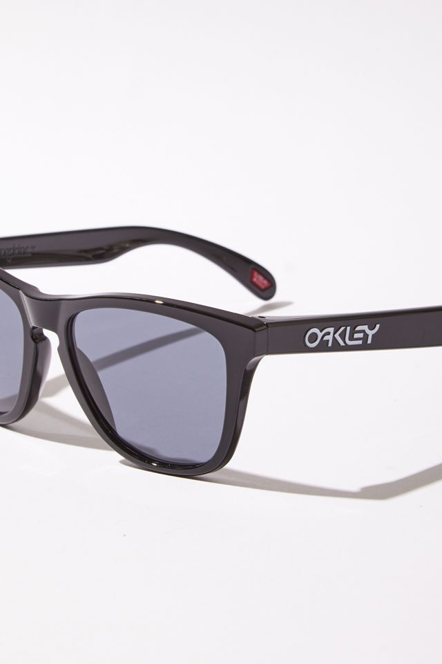 Oakley Frogskins Polished Black Grey Sunglasses #3
