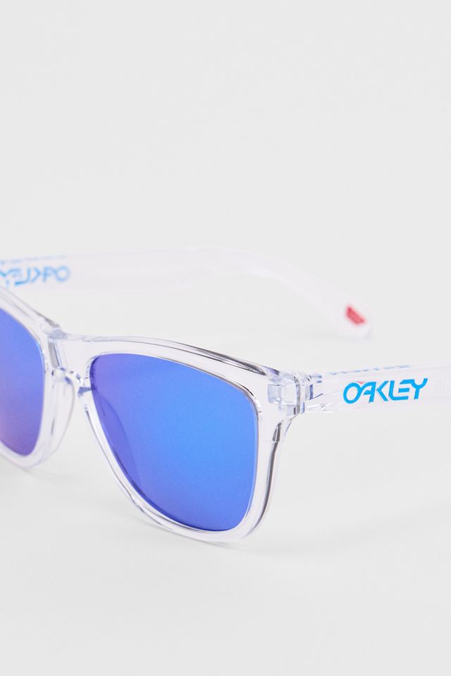 Oakley Clear Sapphire Frogskins Sunglasses #2