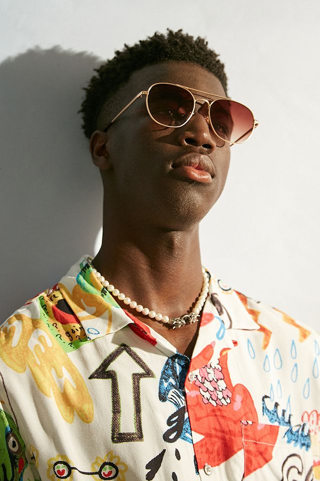 urbanoutfitters.com | UO – Sonnenbrille „Frank" in Braun