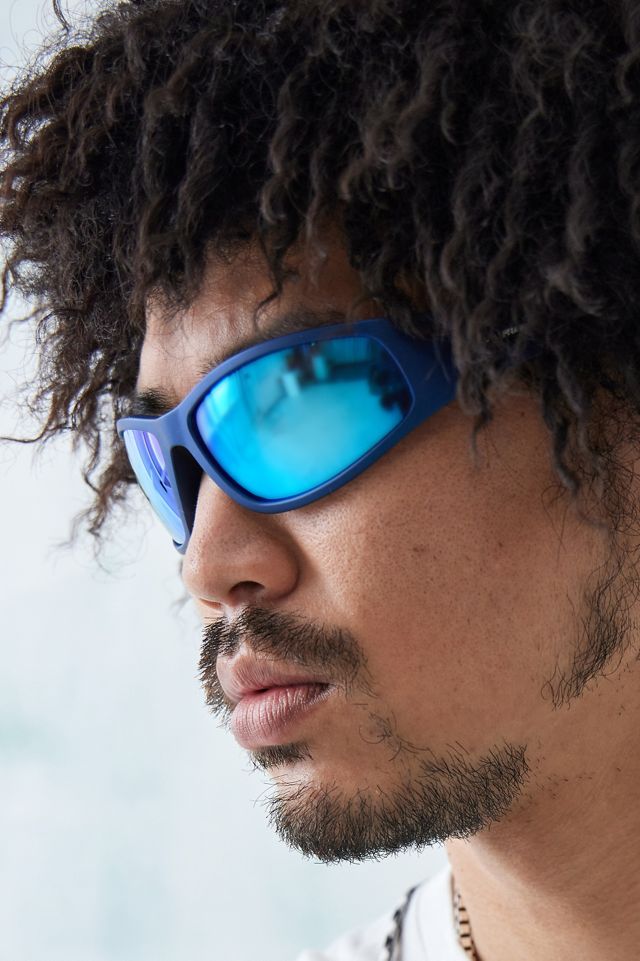 iets frans... Blue Sports Wrap Sunglasses Urban Outfitters UK