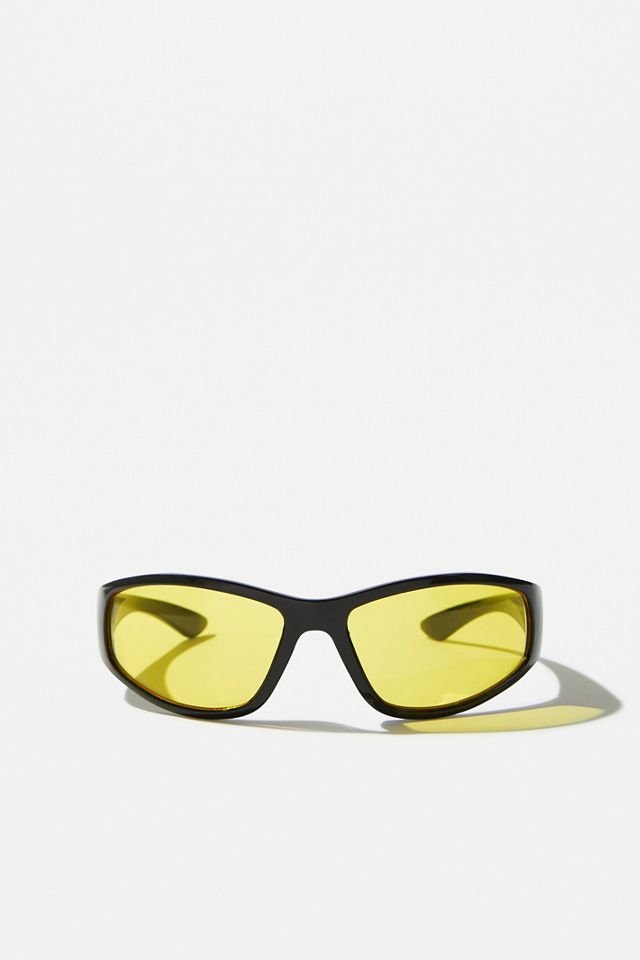 iets frans... Yellow Sports Wrap Sunglasses #1