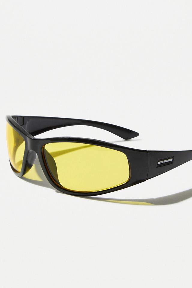 iets frans... Yellow Sports Wrap Sunglasses #2