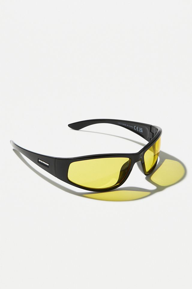 iets frans... Yellow Sports Wrap Sunglasses #3