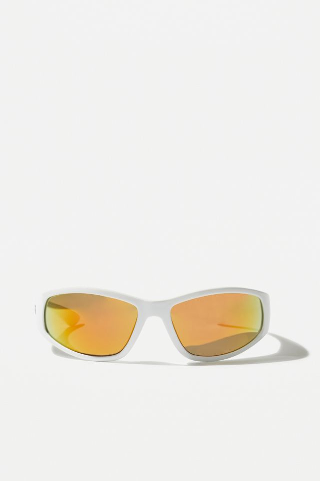 iets frans... White Sports Wrap Sunglasses #1