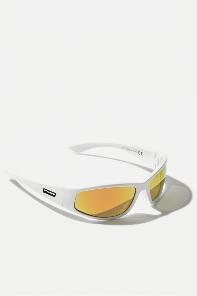 iets frans... White Sports Wrap Sunglasses #2