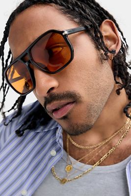 UO Schwarze Monaco Sonnenbrille
