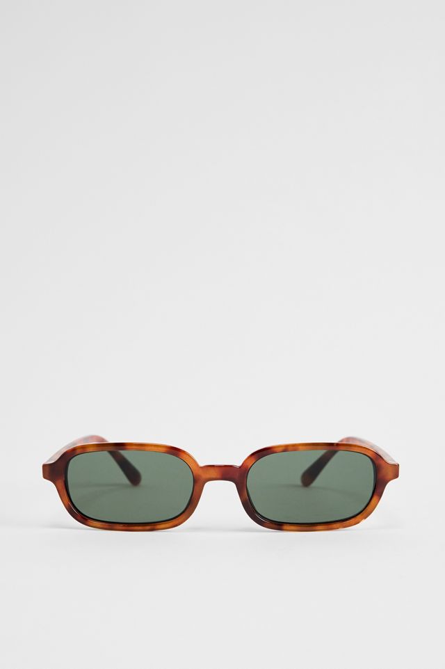 UO Brown Tulum Slim Sunglasses #1