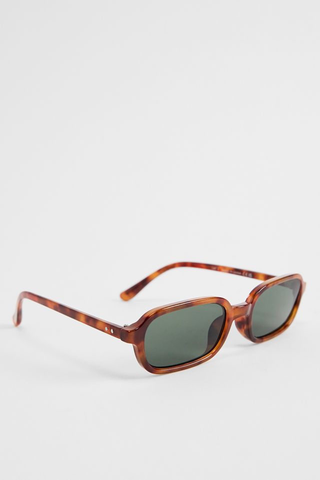 UO Brown Tulum Slim Sunglasses #3